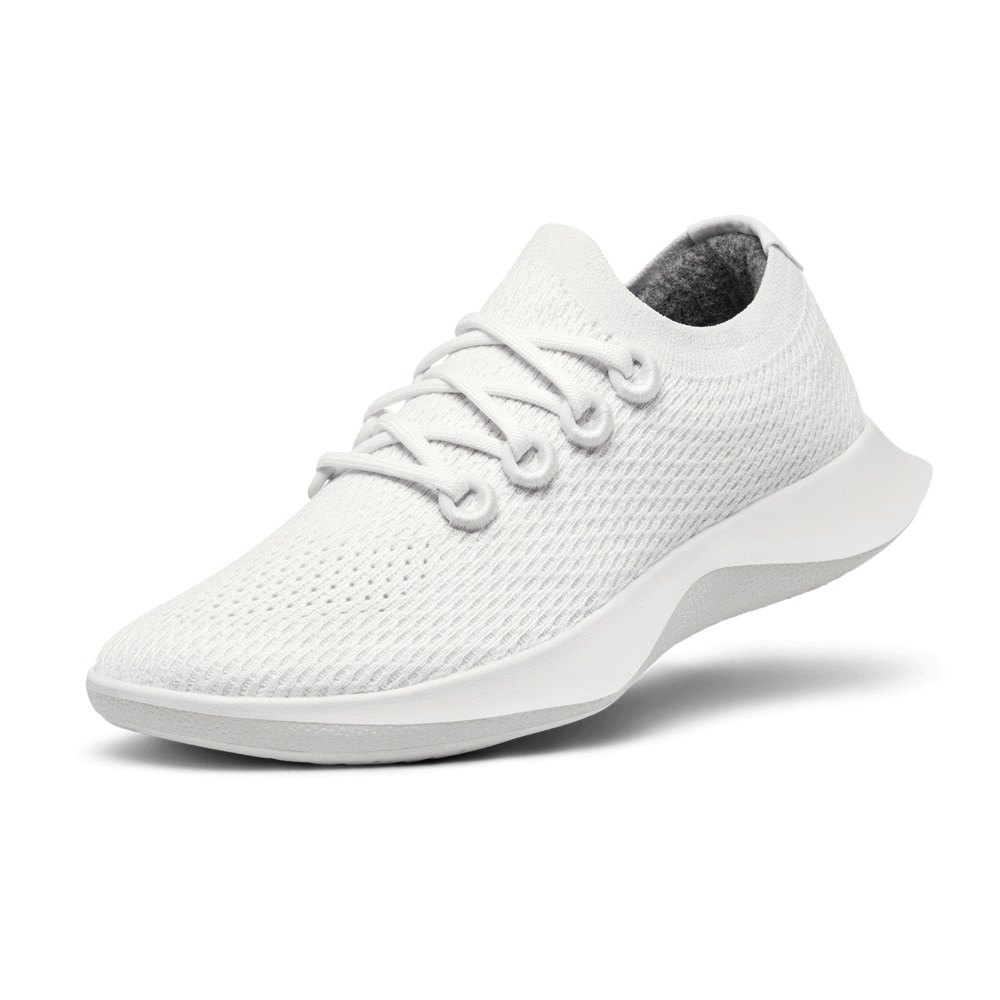 Allbirds Men's Running Shoes White - Tree Dashers - 83954HQTS